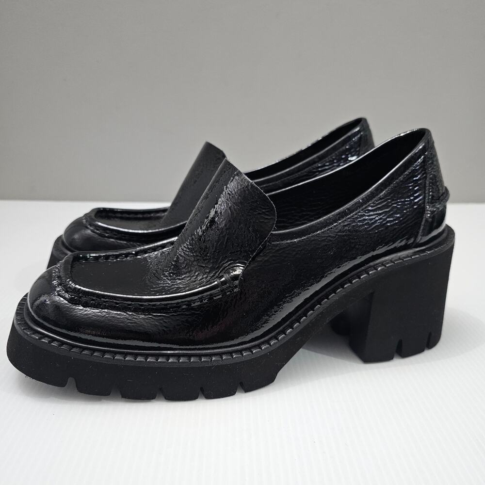 NEW Pedro Garcia Zavanna Loafer Platform Heel Slip On Black Patent Leather EU 40 - Picture 14 of 14